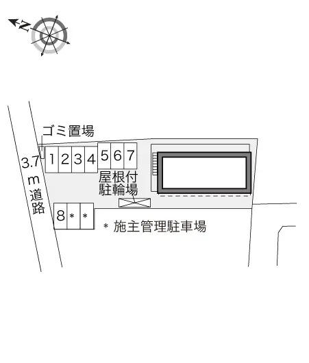 ★手数料０円★茅ヶ崎市平太夫新田 月極駐車場